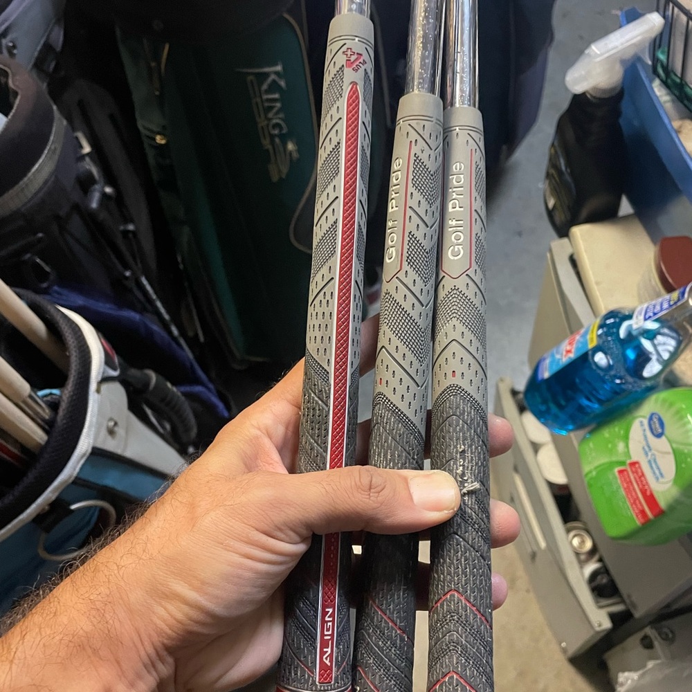 Steel Golf Shafts With Golf Pride Grips